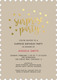 Tan Surprise Party Confetti Dot Invitations Image 6 of 6